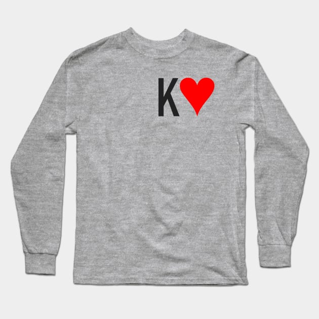 King of Hearts Long Sleeve T-Shirt by Art_Is_Subjective